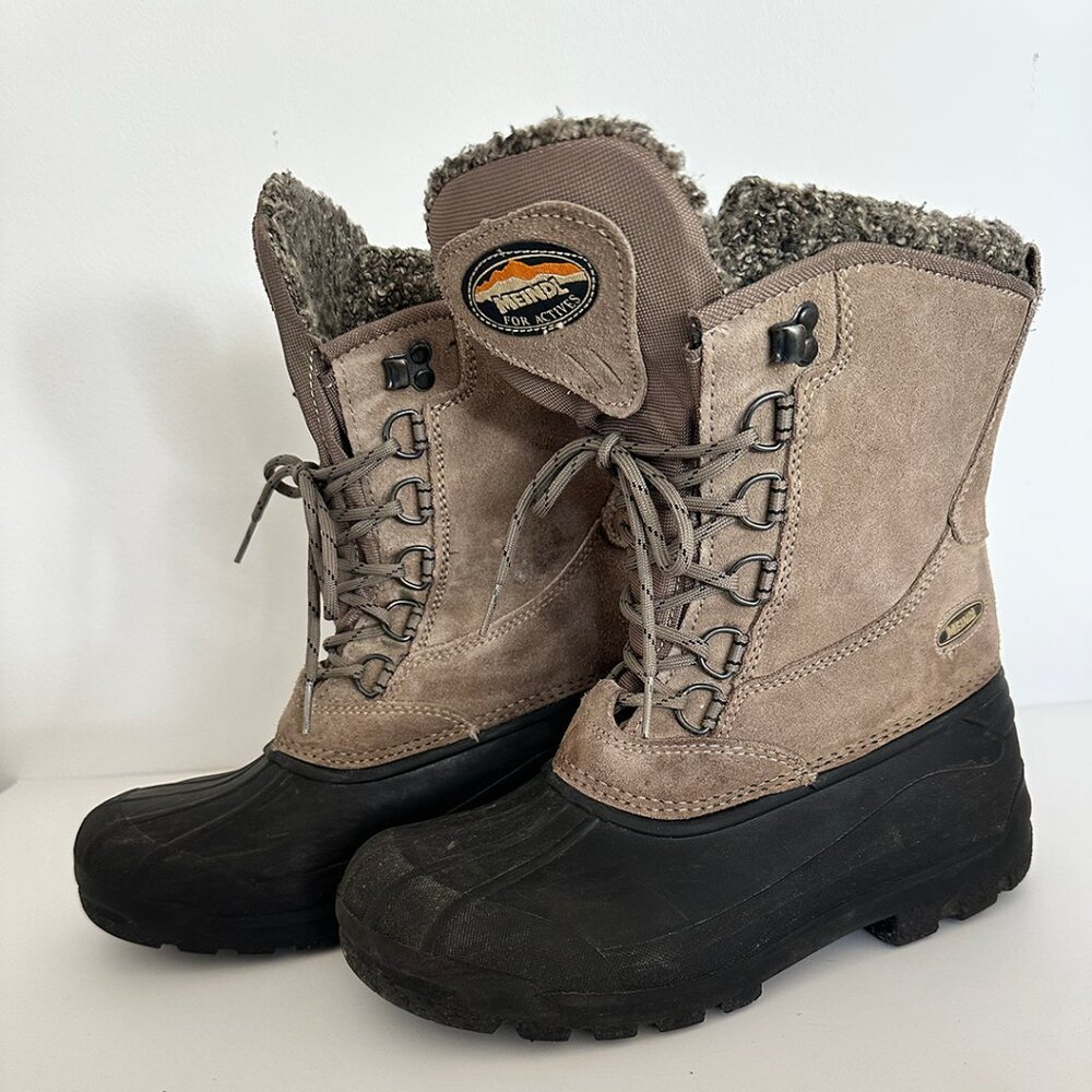 MEINDL German Waterproof Hiking Boots for Winter women's Size 6.5 (Euro 37)